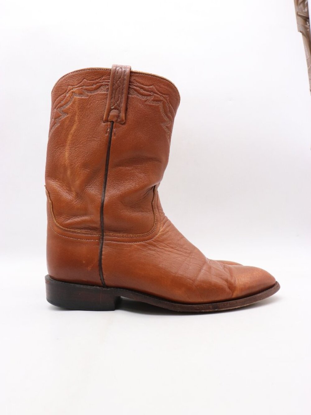 Lucchese Classic Roper Boots Men's Size 10 D Brown Leather Western Boots